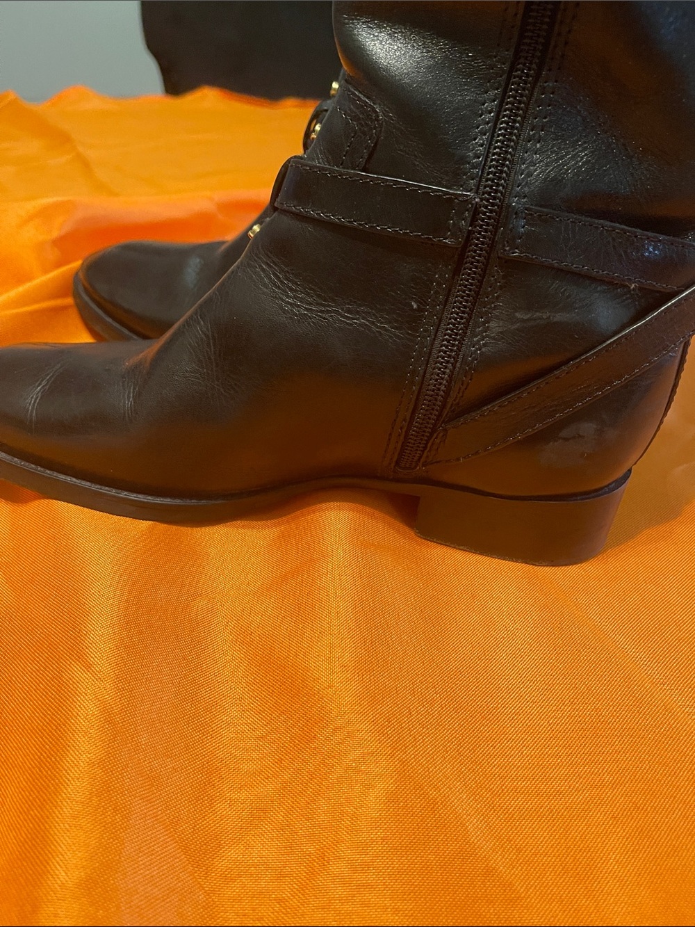 Tory Burch Round Toe Riding Boots